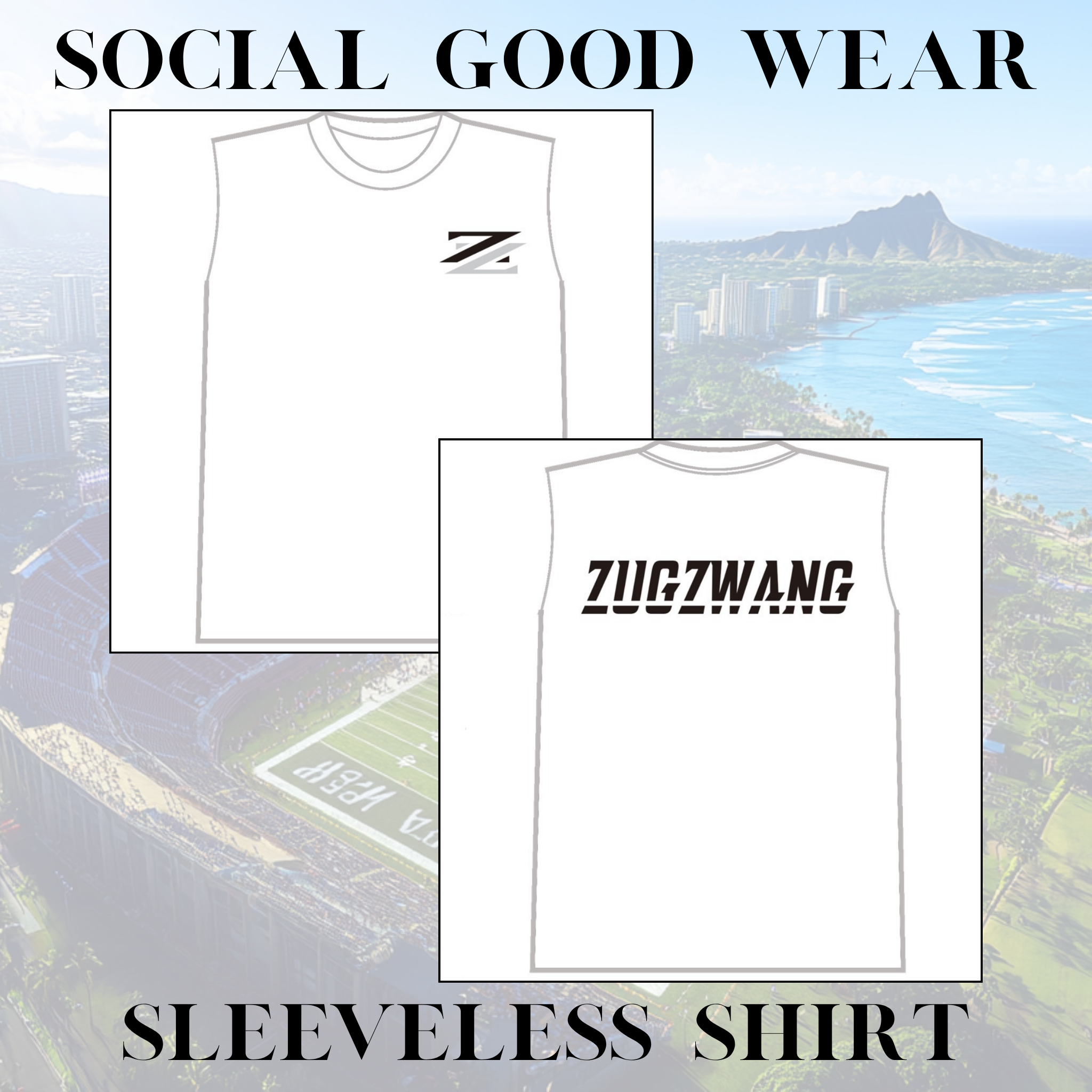 [Social Good Wear] Dry Smooth Recycled Polyester Sleeveless Shirt