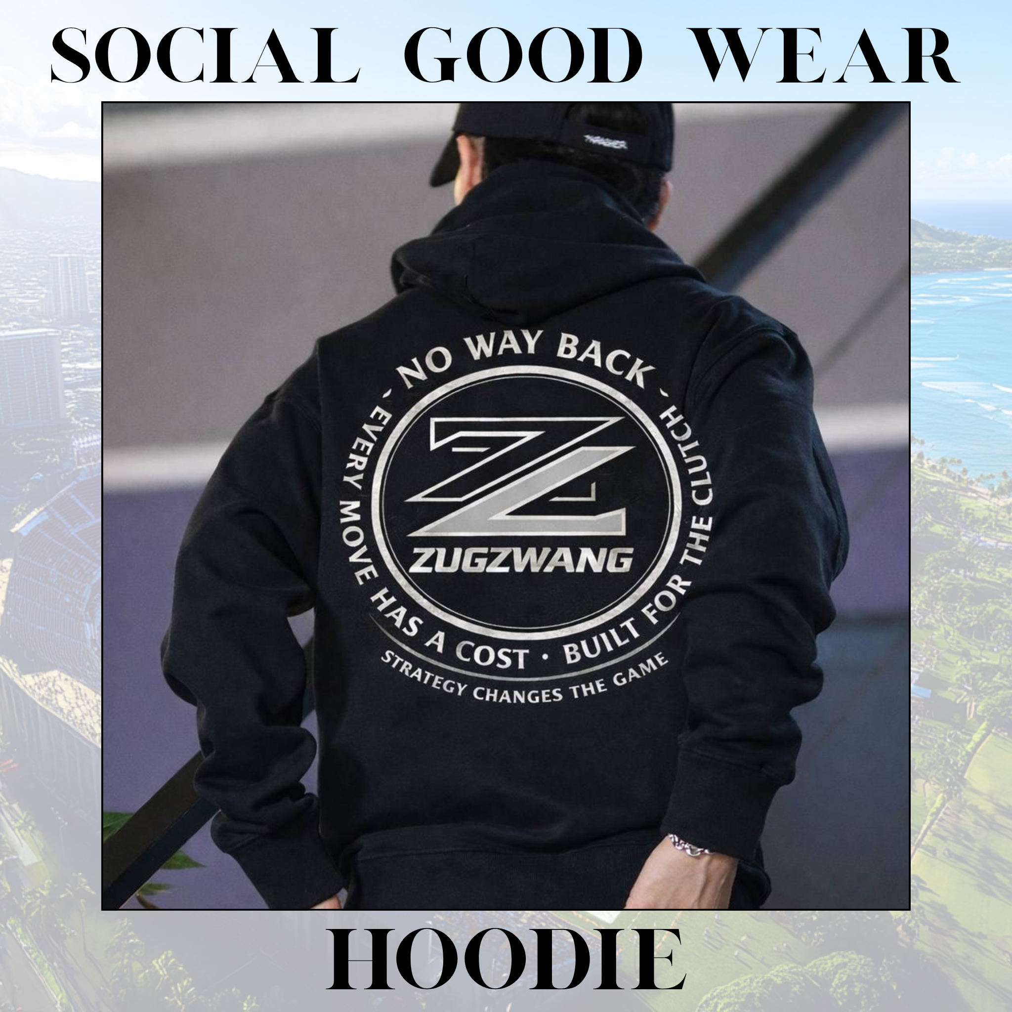 [Social Good Wear] 10.0 oz. Cotton Pullover French Terry Hoodie
