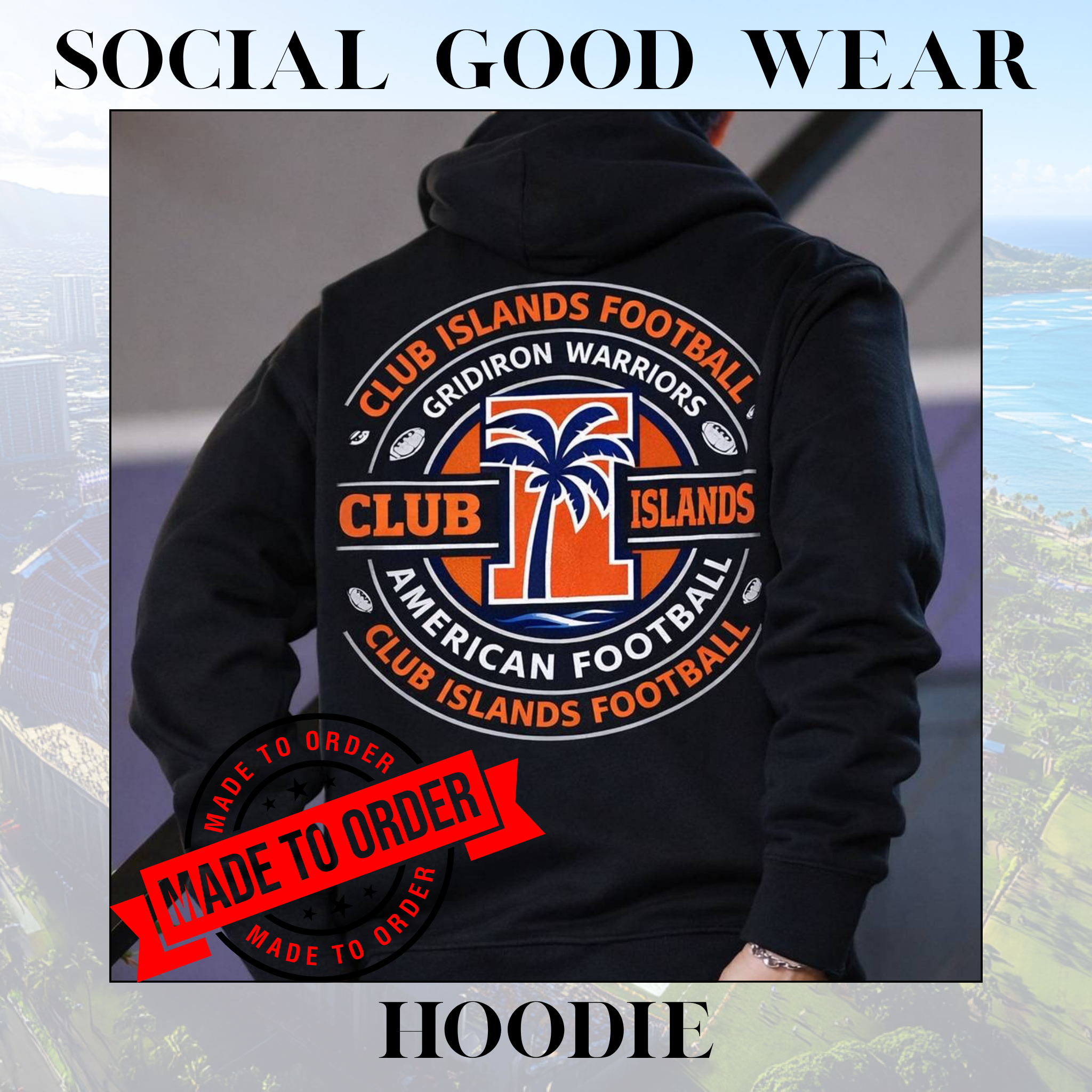 [Social Good Wear] 10.0 oz. Cotton Pullover French Terry Hoodie